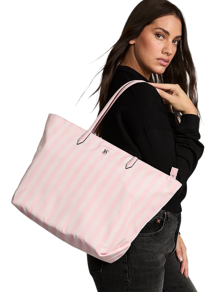 Victoria's Secret Large Tote Bag — Heritage Stripe