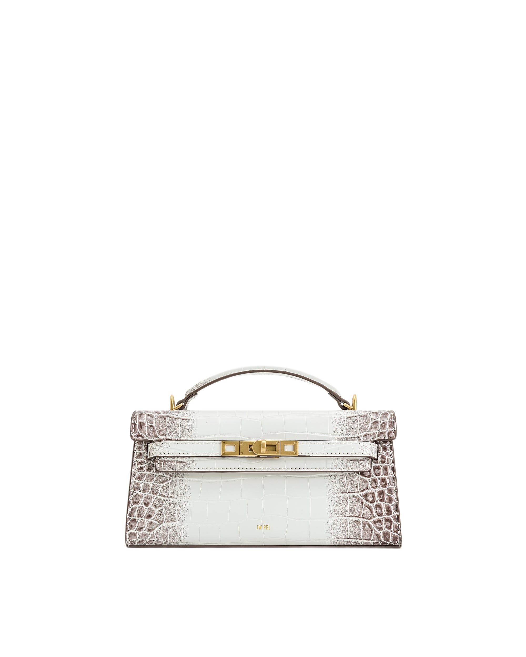 JW PEI Noor Top Handle Bag — Белый крокодил