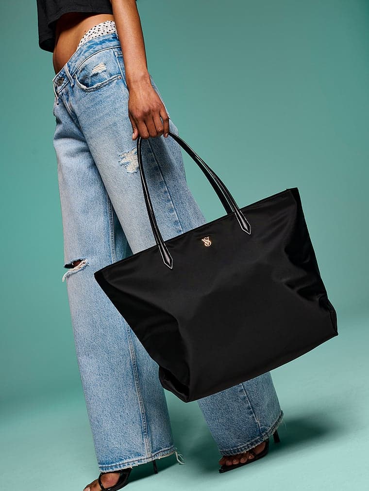 Victoria's Secret Large Tote Bag — Black